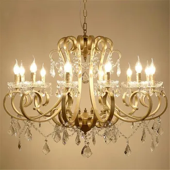 

Nordic Luxury Chandelier European Mediterranean Celling Chandeliers Living Room hanging lamps Home Lustre Decor Light Fixtures
