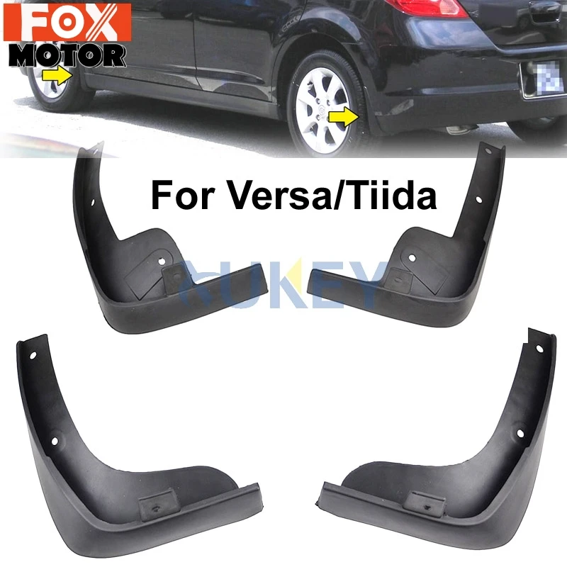 

Брызговики автомобильные для Nissan Tiida Versa C11 2007-2011, хэтчбек 2012, грязезащитные, для Nissan Tiida Versa C11 2008-2009,