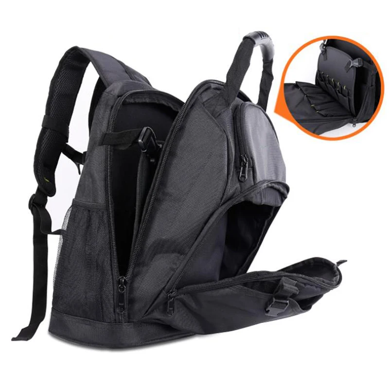 Наплечный рюкзак для инструментов, многофункциональная сумка для инструментов, ткань Оксфорд, водонепроницаемая сумка для инструментов для ремонта, сумка для хранения инструментов, рюкзак, сумка
