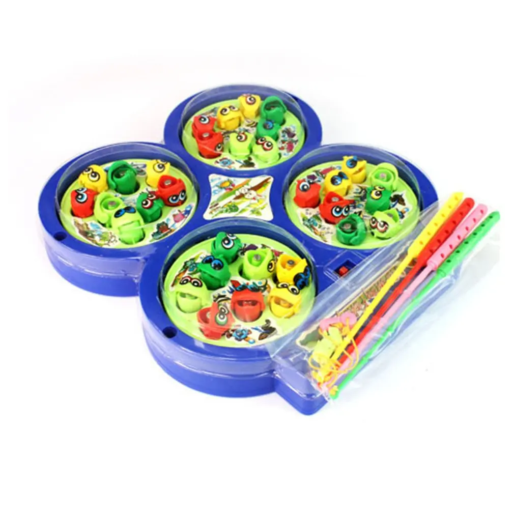 Four discs 1 Set Fashion Colourful Baby Educational Toy Fish Plastic Magnetic Fishing Toys Set Game Kids Gifts For Kids Outdoor