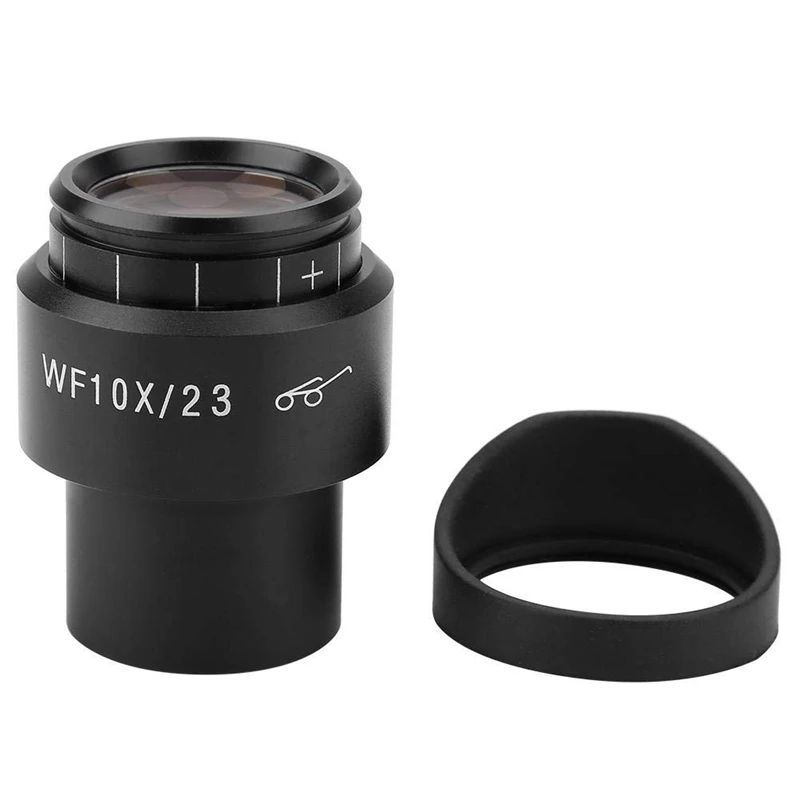 

HOT-WF10X/23 Microscope Accessories Wide-Angle Eyepiece High Eye Point Interface 30mm with Eye Mask