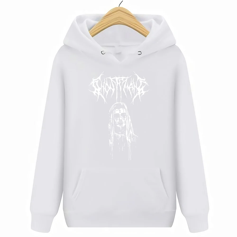 SYNDICATE свитшоты GHOSTEMANE лиловый насос UZI XAN YACHTY POUYA GBC открытые толстовки - Цвет: Белый