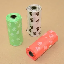 Одноразовые красочные мешки для мусора с принтом для кошек и собак