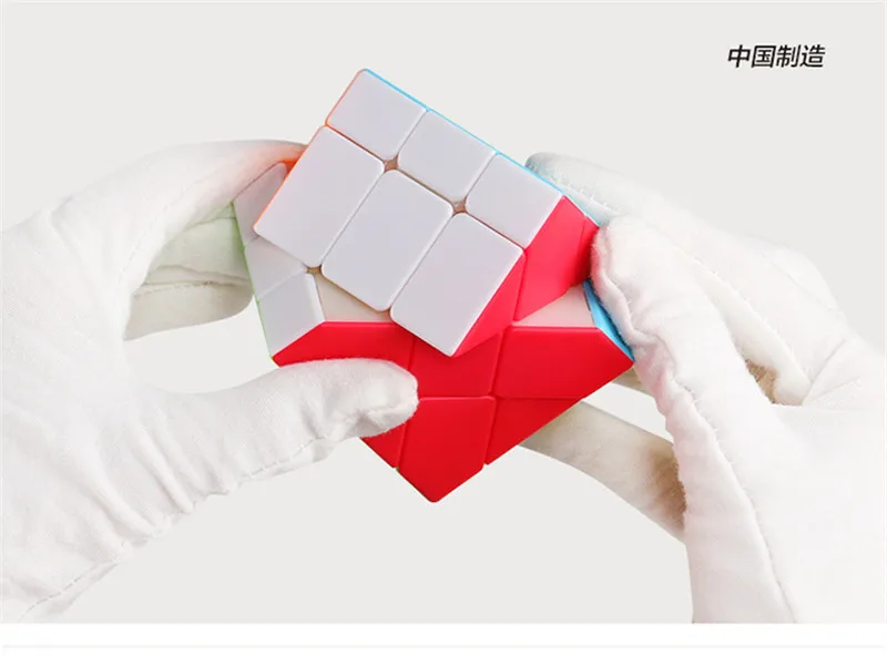 Shengshou 3x3x3 магические кубики, сменные края, многоцветные, без наклеек, скоростной магический куб, твист, головоломка, игрушка, головоломка, антистрессовые игрушки