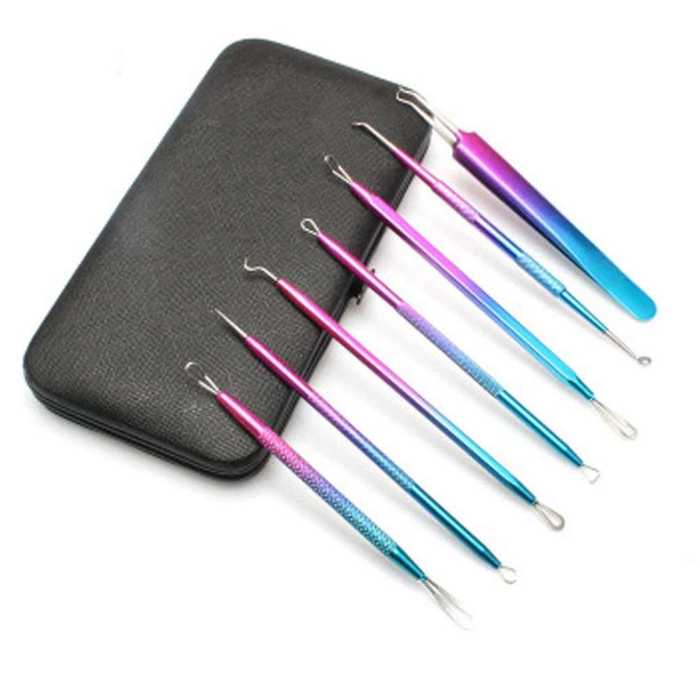 Клипсы изогнутые прямые из нержавеющей стали для акне инструмент удаления