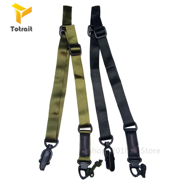 

Tactica Gun Sling Strap System Mount Set Suitable for MS2 Nylon Adjustable Rifle Sling Rope with Metal Buckles