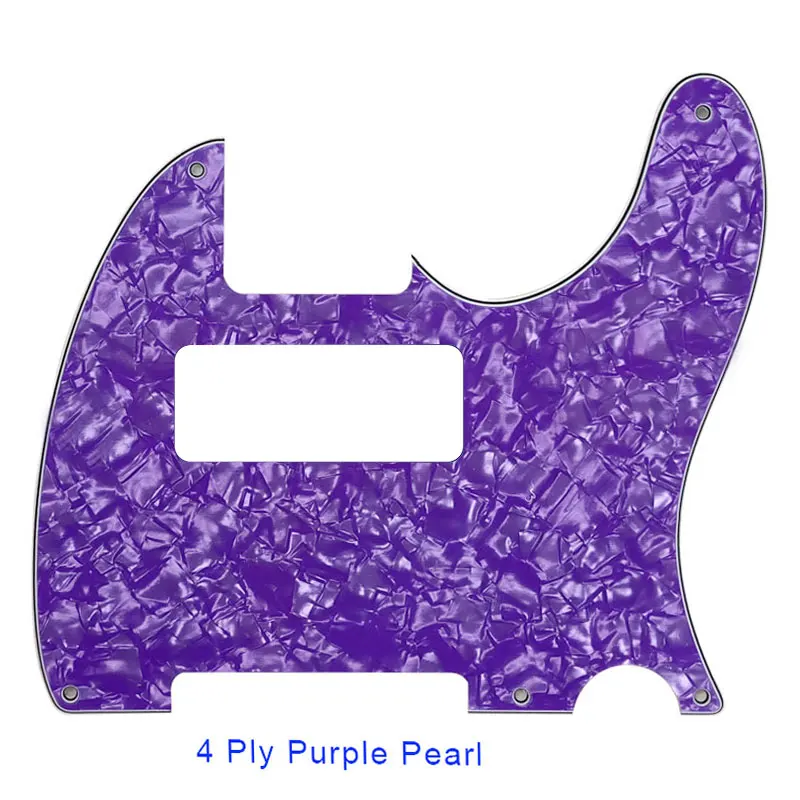 4 Ply purple pearl Pleroo Customized Guitar Parts For 5 hole screws US Tele P90 Guitar Pickguard Scratch Plate - Цвет: 4 Ply purple pearl