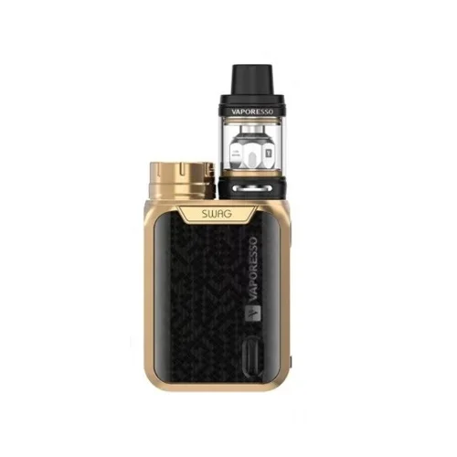 Набор электронных сигарет Vaporesso Swag 18650 TC коробка мод с 3,5 мл NRG Vape Танк GT Core испаритель Набор для начинающих VS Voopoo Drag - Цвет: Gold