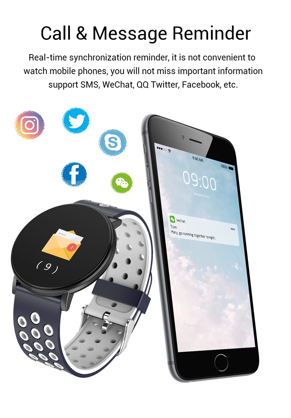 W8 смарт-браслет стальная полоса Водонепроницаемый android IOS фитнес-трекер часы для мужчин и женщин смарт-спортивные часы монитор сердечного ритма