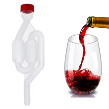 Винное уплотнение выпускной клапан соломы домашнего пивоварения винное брожение воздушный замок герметичный пластиковый воздушный замок проверка воды герметичные клапаны экологичные