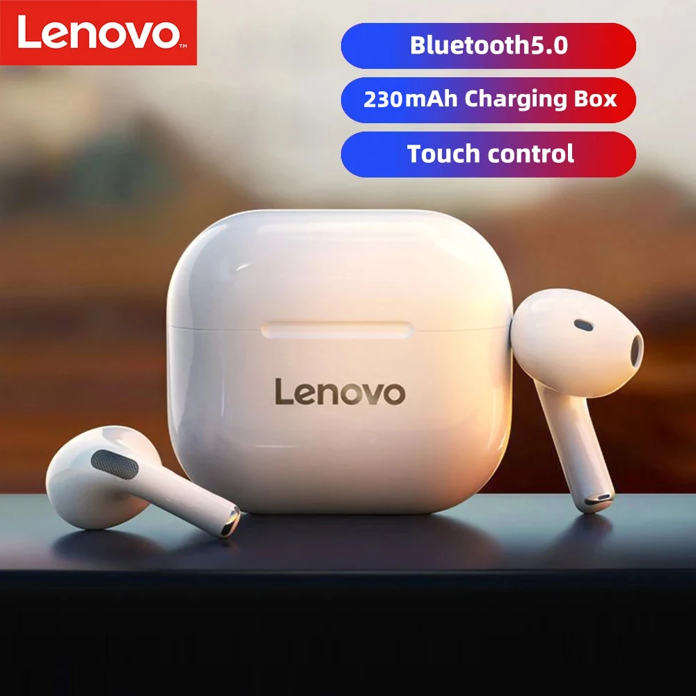 Беспроводные наушники Lenovo LP40 оригинальные TWS Bluetooth с сенсорным управлением