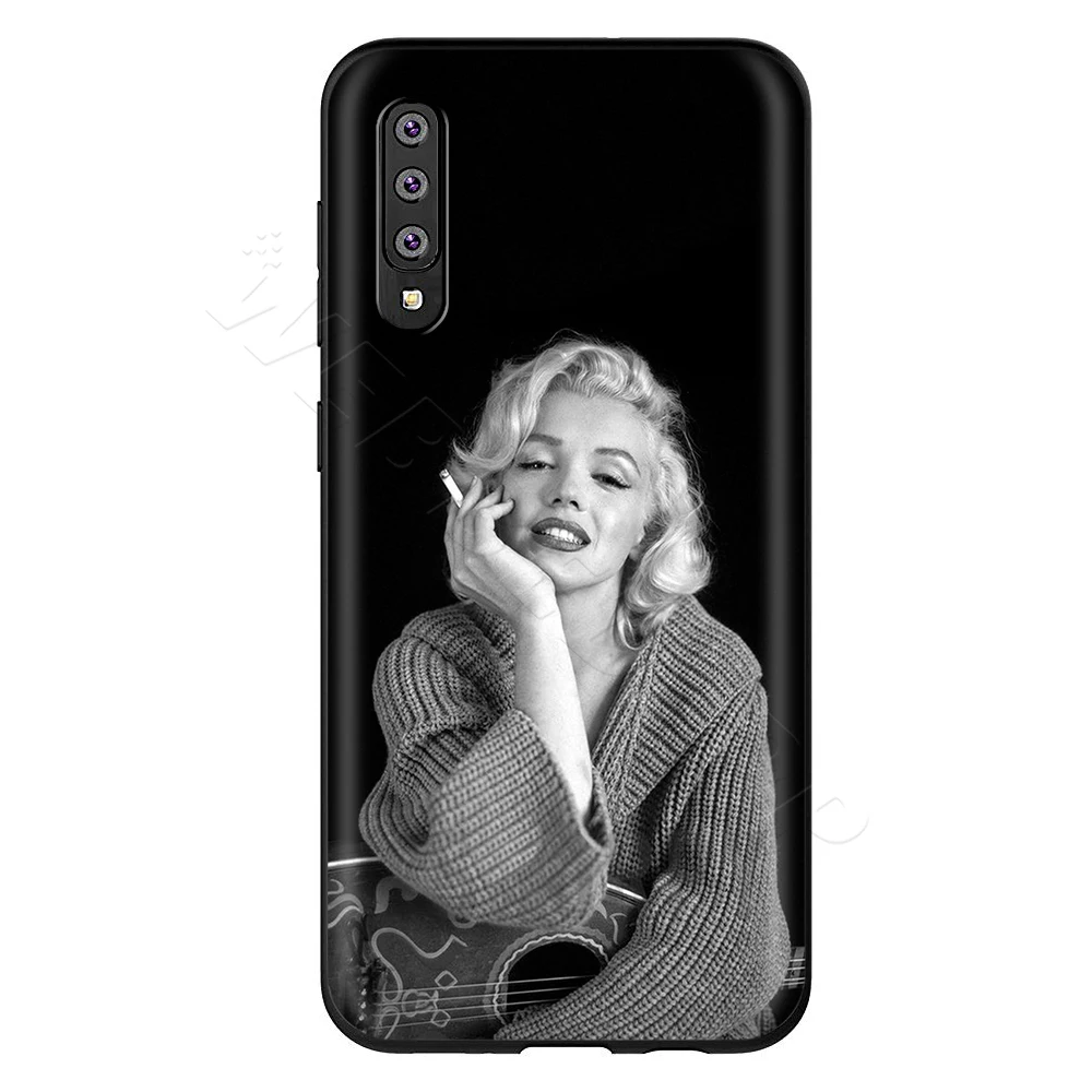 6 Webbedepp Мэрилин Монро Чехол для samsung Galaxy S7 S8 S9 S10 Edge Plus Note 10 8 9 A10 A20 A30 A40 A50 A60 A70 - Цвет: 6