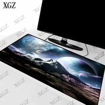 

XGZ Earth Space Landscapes MousePad Large Locking Edge Speed Game Gamer Gaming Mouse Pad for CSGO Dota 2 Laptop Notebook Mat