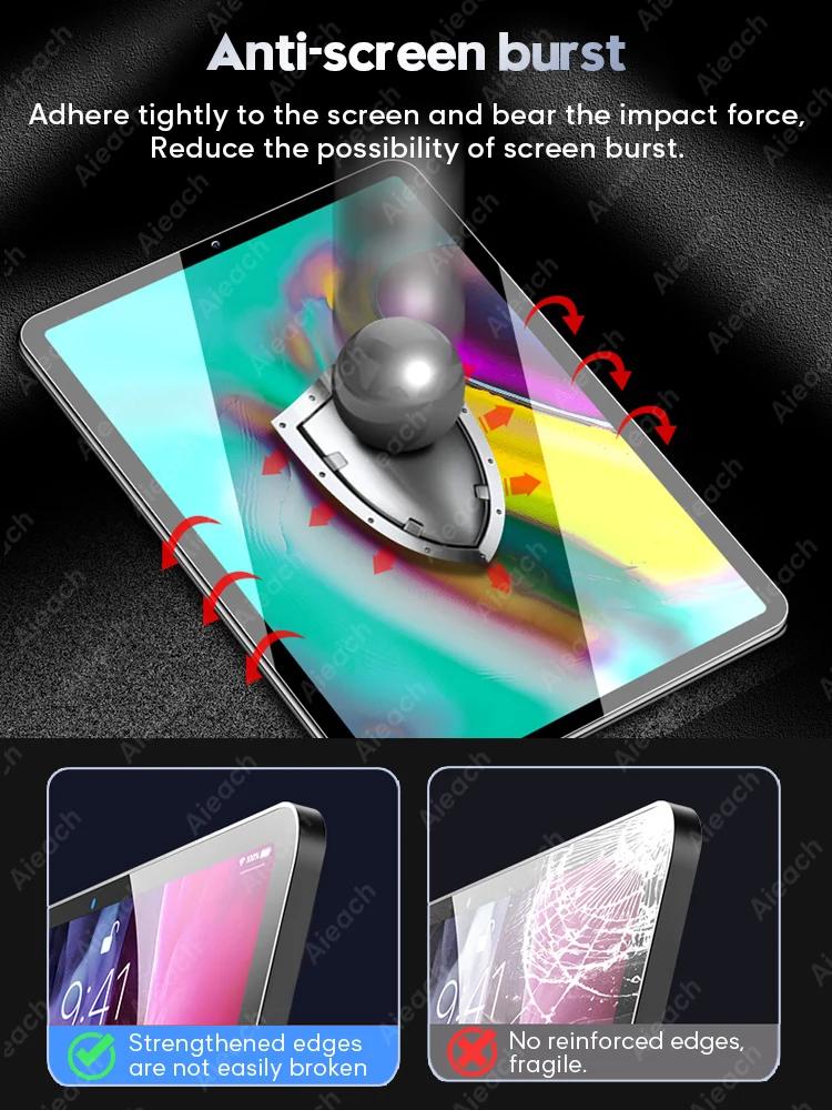 Закаленное стекло 15D для Samsung Galaxy Tab A 2019 10 1 8 0 2020 4 Защита экрана 2018 5 A6 2016 1|Защитные