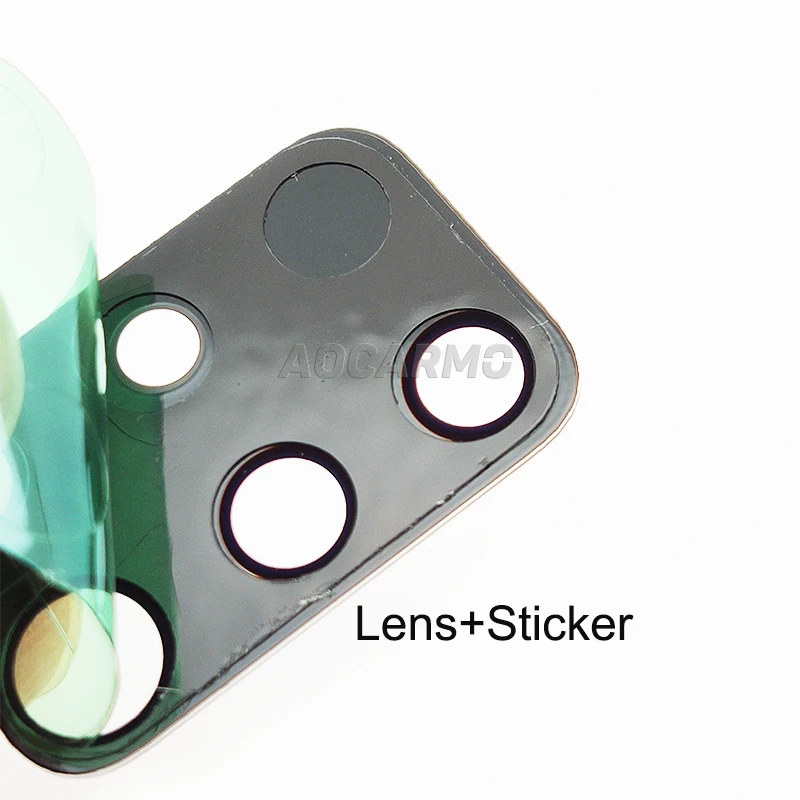 Aocarmo Rear Back Camera Lens Glass With Adhesive Sticker Glue For Samsung Galaxy A51 A71 SM-A7160 SM-A5160 phone camera lens