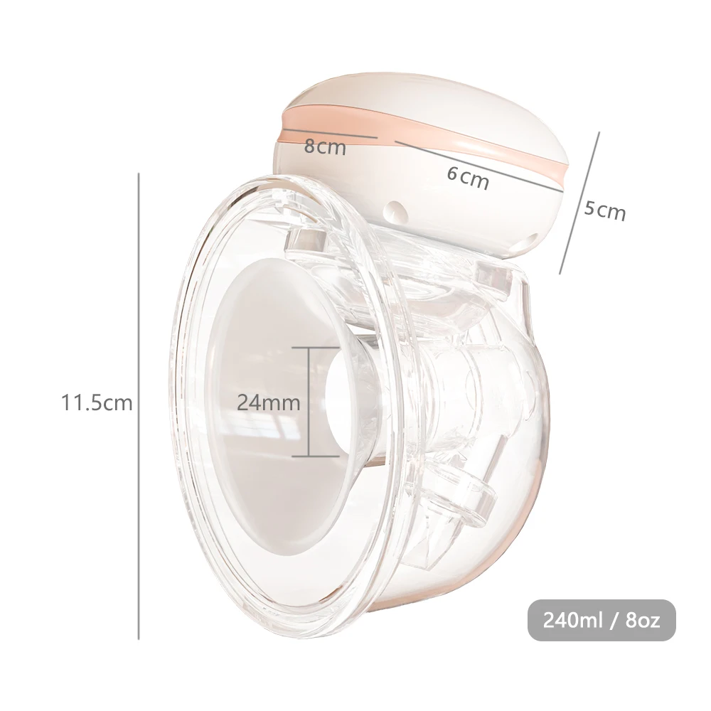 YOUHA Breast Pump Wearable Hands Free Electric Breast Pumps Milk Extractor BPA-free Babies Accessories Newborn Baby Bottles 5