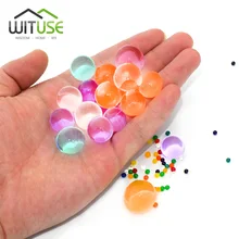 10 г/лот кристалл почвы домашний декор в форме жемчуга гидрогель гель полимерные водные бусинки грязи растут Волшебные желейные шарики свадебный Декор растений