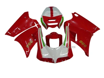 

Injection Body Fairing Kit for Ducati 748 916 996 998 1996 - 2002 Red White