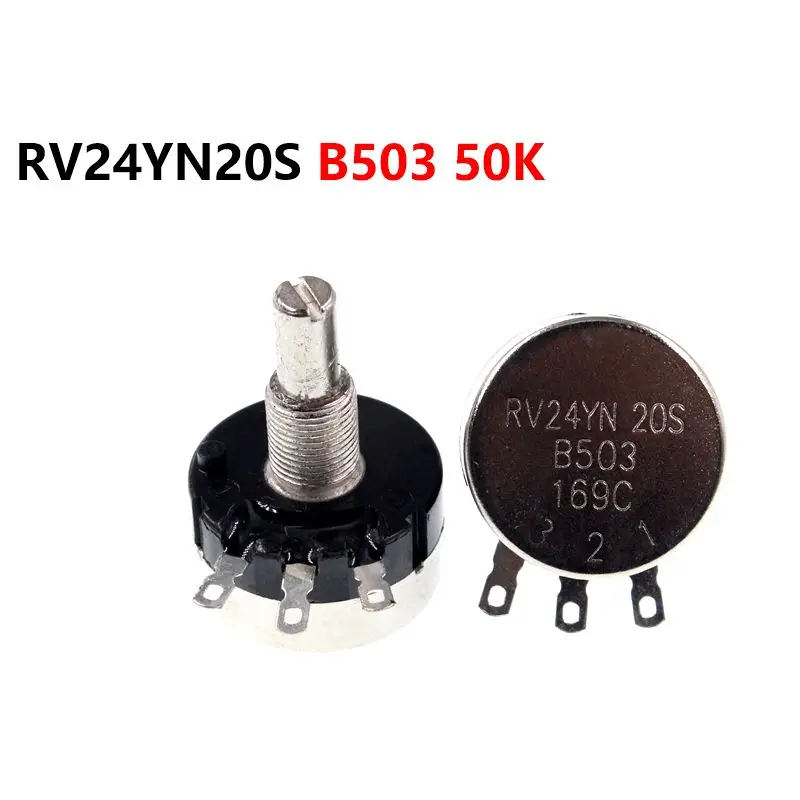 

Single Turn Carbon Film Potentiometer RV24YN20S B503 50K Adjustable Resistor