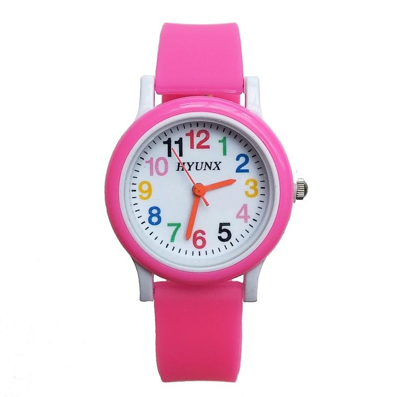 

New Arrival quartz children watch Silicone Band learn to time number watches kids christmas gift Digital electronics Watch 1pcs