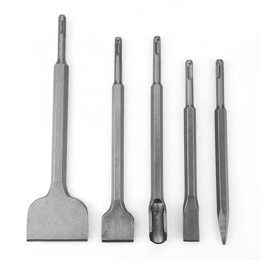 

5pcs SDS-Plus Chisel Different Type SDS Plus Bits Chisel Set for Electric Rotary Hammer