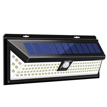 

118 LED Solar Light Outdoor Solar Lamp Motion Sensor Solar Powered Spotlight 3 Modes Wall Sunlight for Street Garden Decoration