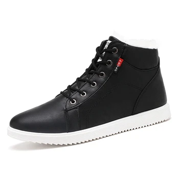 

Mens Platform Snow Boots Men High Top Sneakers Botas Waterproof Hombre Trekking Shoes Winter Mens Warm New Leather Man Boots