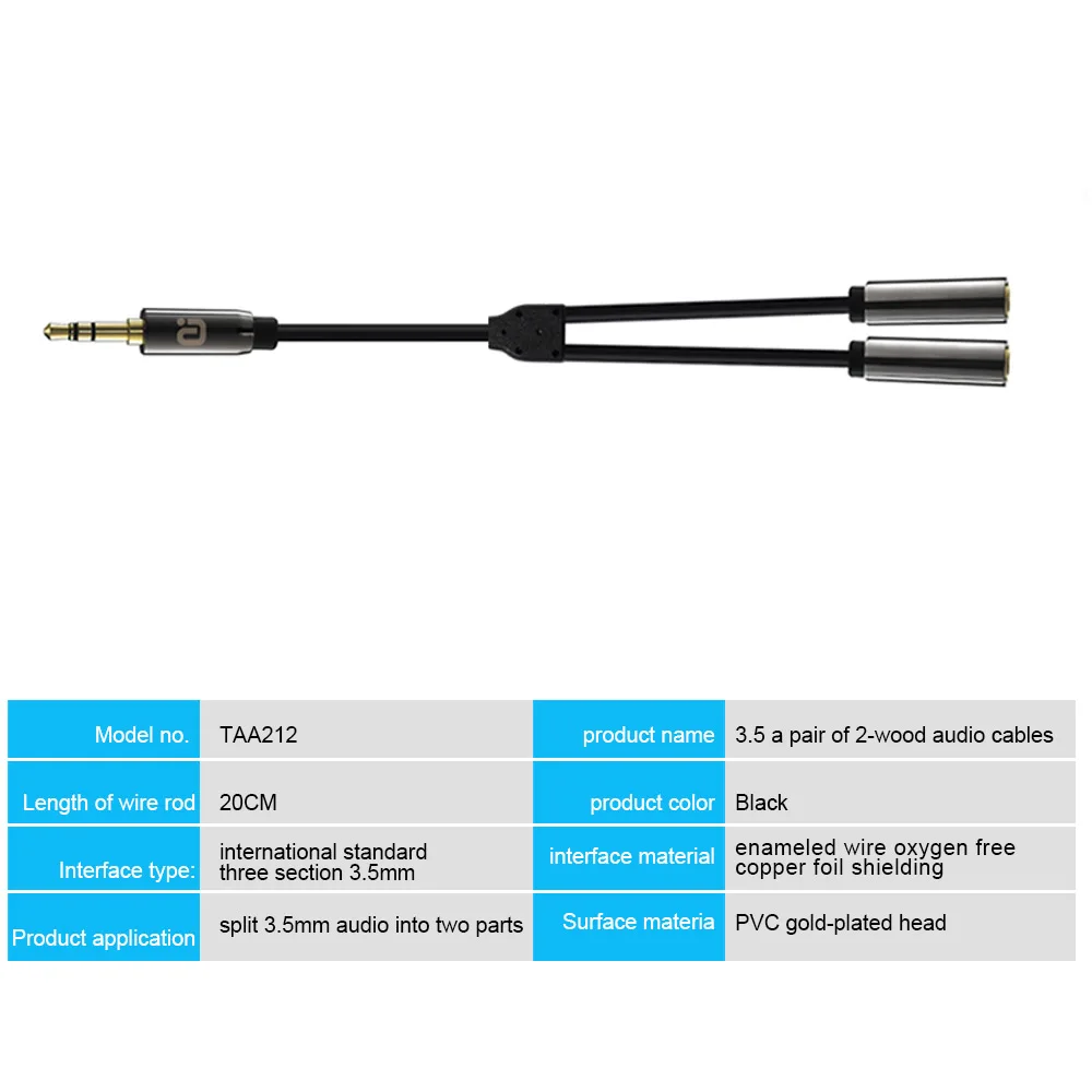 AUX кабель Jack 3,5 мм аудио кабель 3,5 мм разъем динамик кабель для наушников автомобиля Xiaomi redmi 5 plus Oneplus 5t AUX шнур - Цвет: TAA212