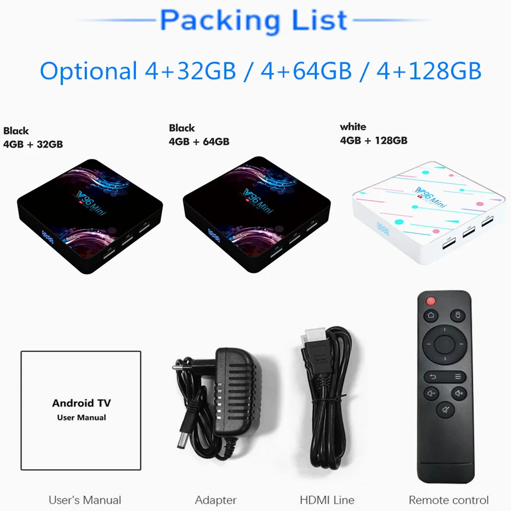 Vmade мини компьютерной приставки к телевизору Allwinner H6 Quad Core Android 9 0 4G + 128 ГБ UHD 6K H.265 WI