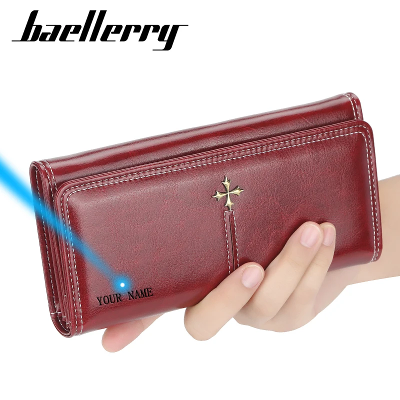 Womens Wallets Purses Fahion Baellerry Phone-Card-Holder Slim And Red Casual