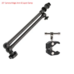 20'' Articulated Camera Magic Arm Super Clamp For Canon Nikon Sony Monitor Mic Flash Bracket Lighting Stand Phgraphy Accessories