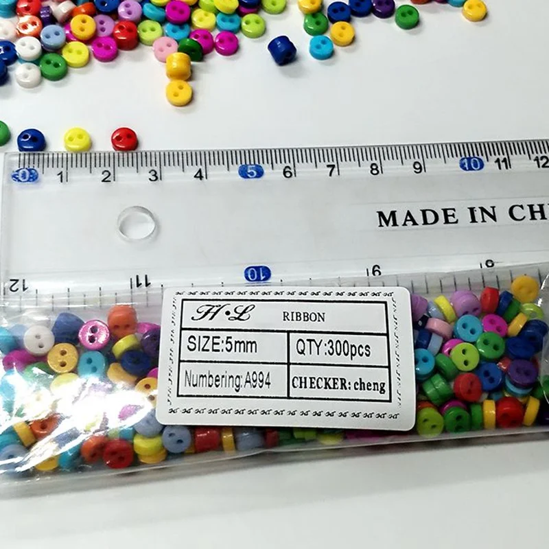 300 шт. Детские полимерные пуговицы с двумя отверстиями 6 мм|resin buttons|button kidssewing