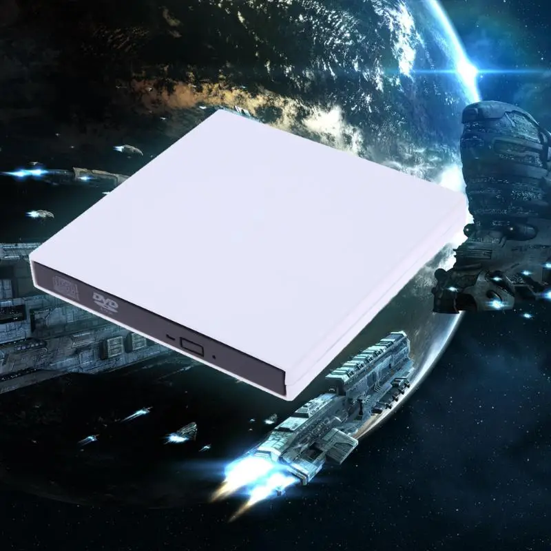 Внешний оптический привод USB 2,0 CD/DVD плеер DVD rom CD RW комбо ридер запись портативный для ноутбука компьютер Windows Mac