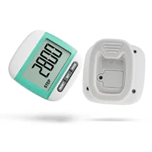 767 многофункциональный шагомер для пожилых людей, Электронный Спортивный шагомер для здоровья, ЖК-дисплей с большим экраном, задняя шина, шагомер