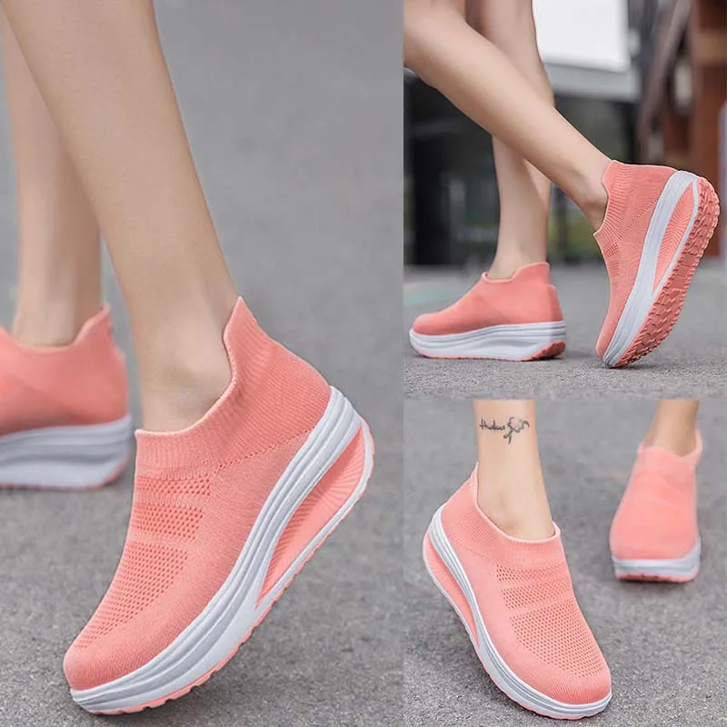 Women Sneakers Casual Sneakers Women Shoes Women Fashion Femme Vulcanized Shoes Sneakers Thick Bottom Slip On Female Shoe Plus Size
