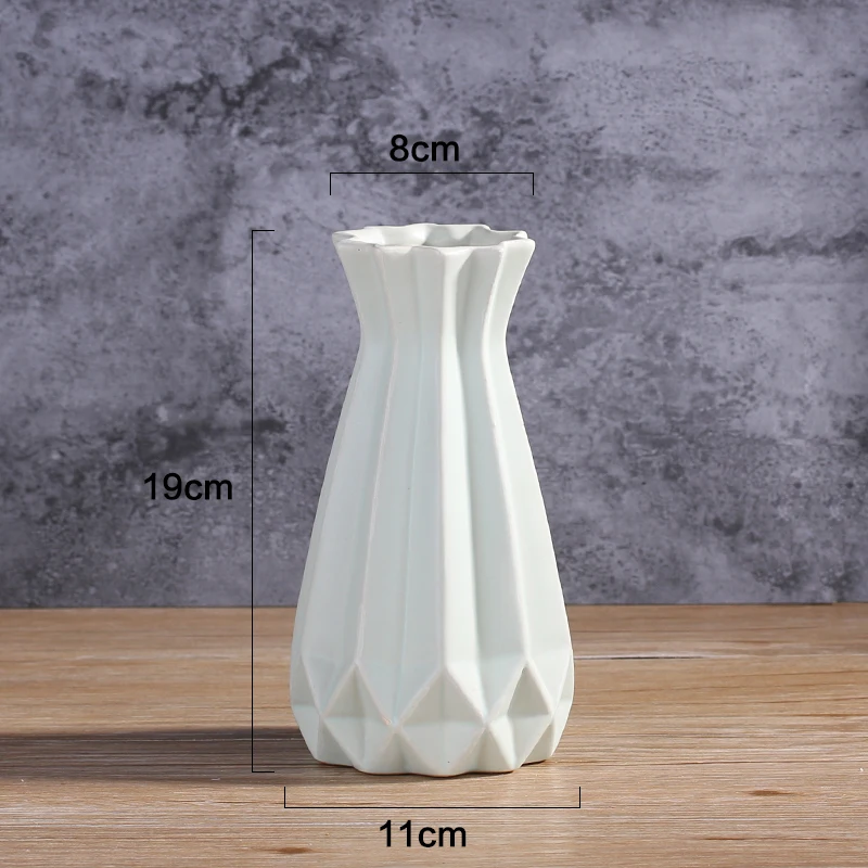 Европейская матовая Алмазная фарфоровая ваза, современная модная керамическая ваза для цветов, для кабинета, прихожей, домашнего свадебного украшения G - Цвет: Light green E