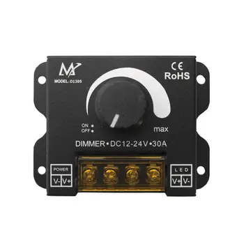 

DC12-24V 30A LED Dimmer Switch Knob Light Controller for Single Color LED Strip