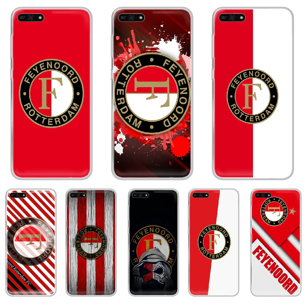 

Feyenoord Rotterdam FC Phone Case hull For HUAWEI honor mate 7A 8S 8X 9 9X 10 20 30 pro lite transparent hoesjes trend Etui