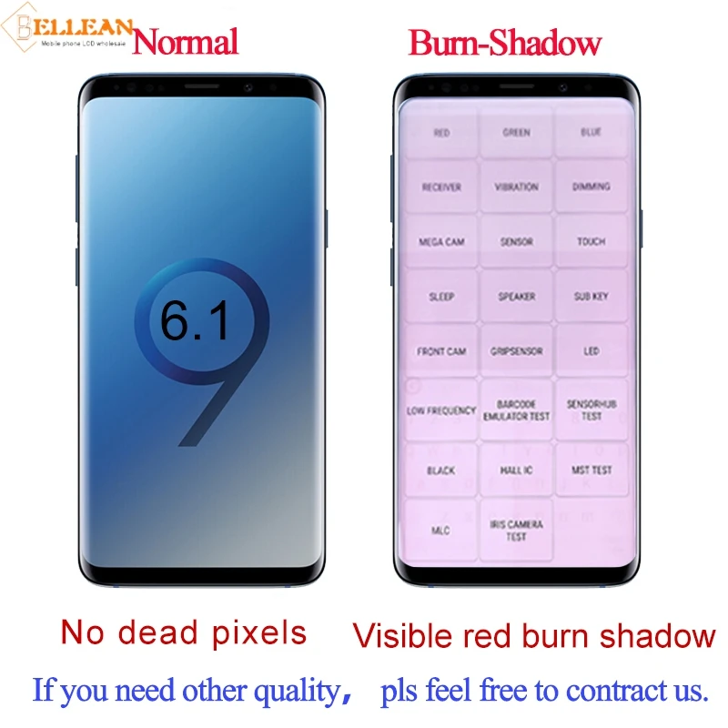 Catteny G965 Display For Samsung Galaxy S9 Plus Lcd With Touch Screen Digitizer Assembly 6.2inch G965F G965F/DS Display