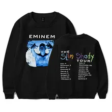New Vintage 1999 Eminem Slim Shady Tour New Print Crewneck Sweatshirt Men Women Fashion Hip Hop Pullover Tracksuit Streetwear