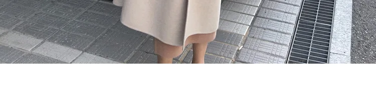 Korean Wool Coat New Autumn and Winter Women Loose Double-sided Wool Coat Mid-long Fashion Woolen Jacket NS1507
