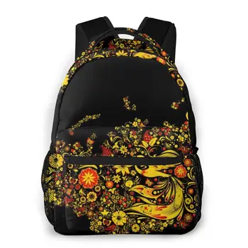 

Fashion Women Backpack School Bags For Teenagers Girls Chochloma Print Student Backpack