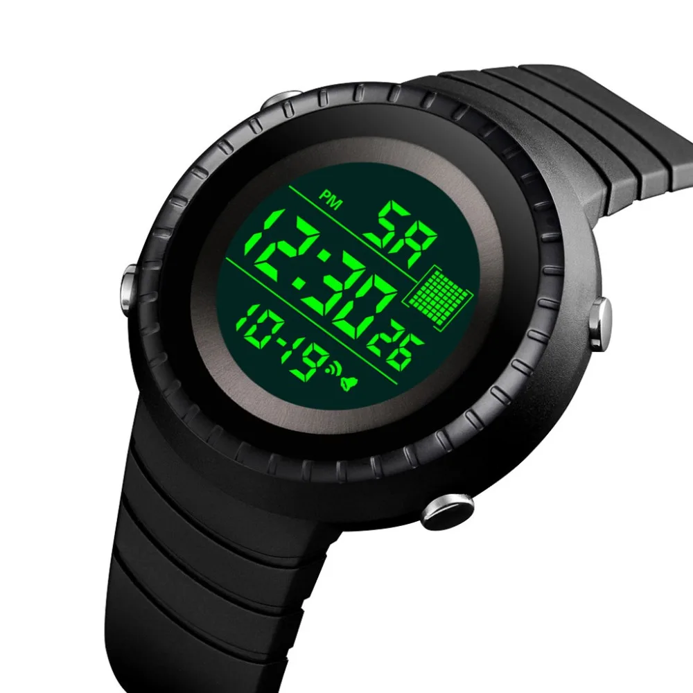 Relogio часы reloj мужские модные часы для мальчиков водонепроницаемые ЖК-цифровые часы с секундомером и датой Резиновые Спортивные наручные часы водонепроницаемые Q7