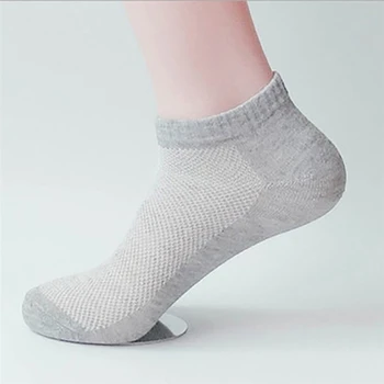 

20Pcs=10Pair Breathable Men's Socks Short Ankle Socks Men Solid Mesh High Quality Male Boat Socks HOT SALE 2020 Hot