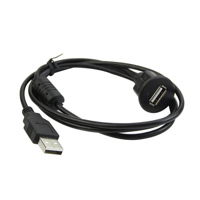 1/2 м Автомобильная приборная панель с креплением USB 2,0 папа-мама панель расширения кабель JLRL88