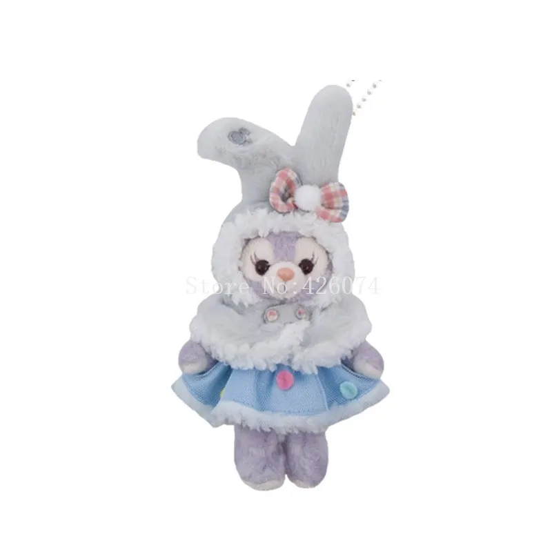 Новые зимние брелки Duffy Shellie May Gelatoni stellamou, мини плюшевые брелки, маленькие панданты, детские мягкие игрушки, игрушки для детей 13 см - Цвет: Фиолетовый