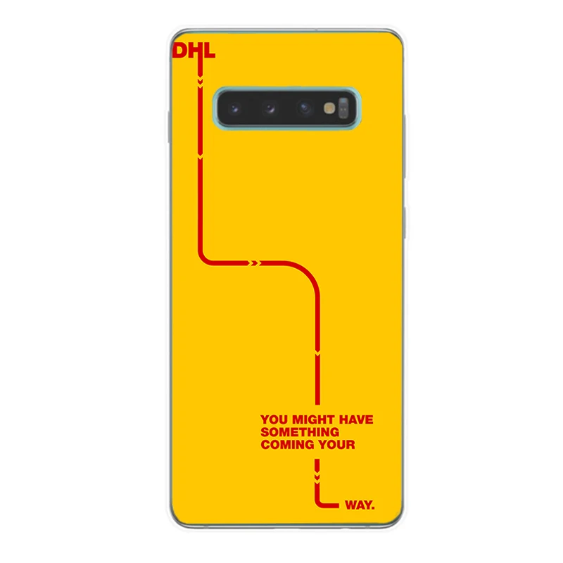 TPU Роскошный брендовый дизайнерский логотип dhl чехол для телефона для Samsung S6 Edge plus S7 S7edge S8 S8PLUS S9 S9PLUS S10 lite PLUS Мягкий из термопластика чехол - Цвет: TPU