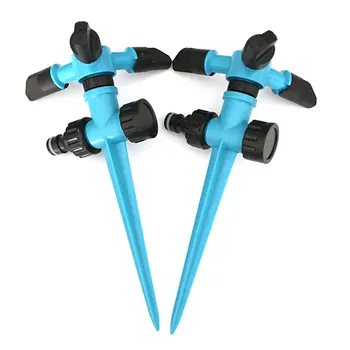 

2pcs Professional Sprinkler Practical Garden Lawn Durable Plastic Adjustable Tools Irrigation Spray Automatic Rotating Watering
