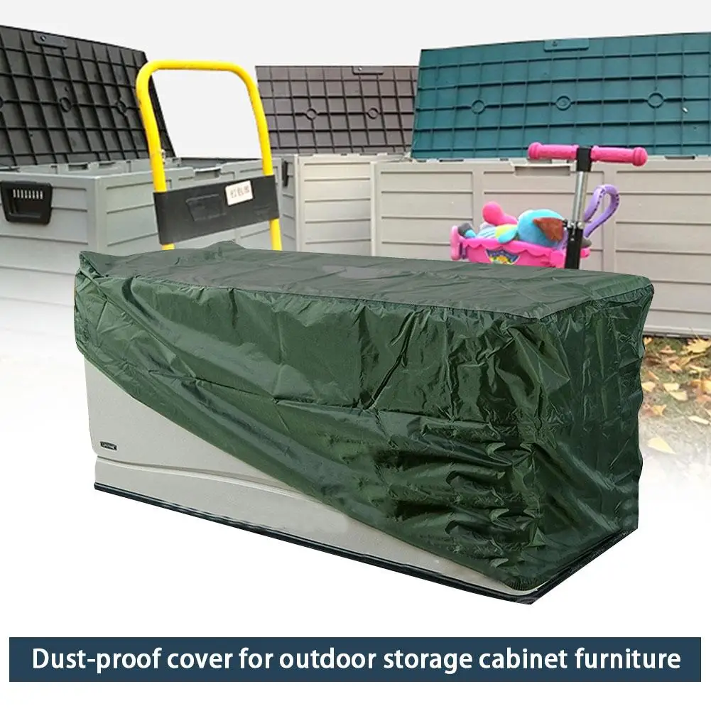 123x62x55cm Garden Waterproof UV Proof Deck Box Cover Storage Box Protective Cover Atyhao Deck Box Cover #1