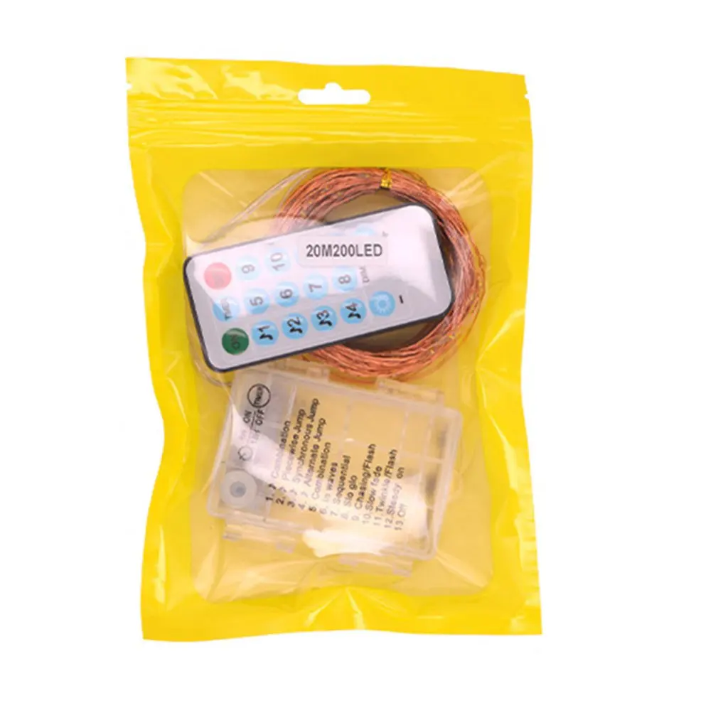 

Music Sound Control Copper Wire Light String Waterproof Battery Box Outdoor Led Remote Control Light String